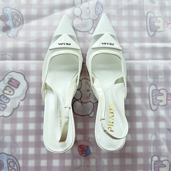 Prada Mesh Fabric Slingback Pumps - Picture 7 of 7